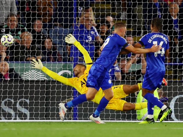 Bàn thắng gỡ hoà của Jamie Vardy.