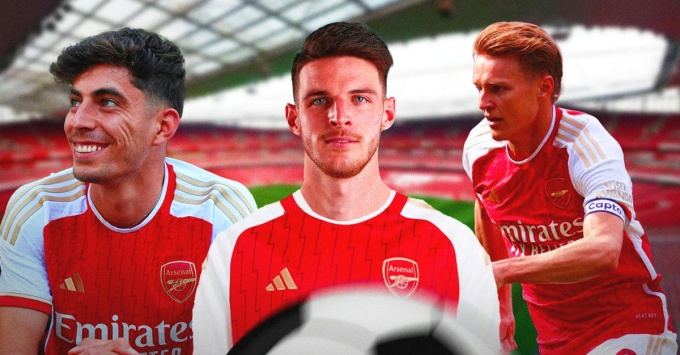 Bộ 3 quan trọng của Arsenal hiện tại.