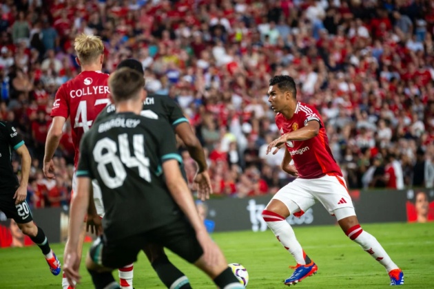 Casemiro trong một tình huống lên tham gia tấn công.