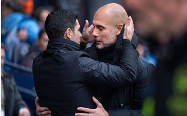 Pep và Arteta từng có thời gian cộng tác ăn ý.