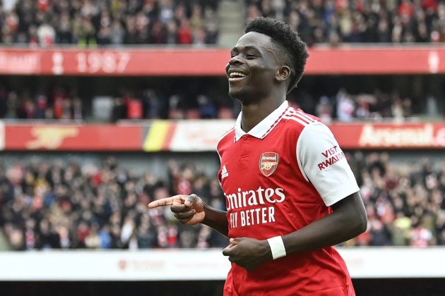Saka là sản phẩm ưu tú của học viện Arsenal.