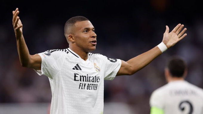 Phải tới đầu hiệp hai, Kylian Mbappe mới ghi bàn mở tỷ số cho Kền kền trắng.