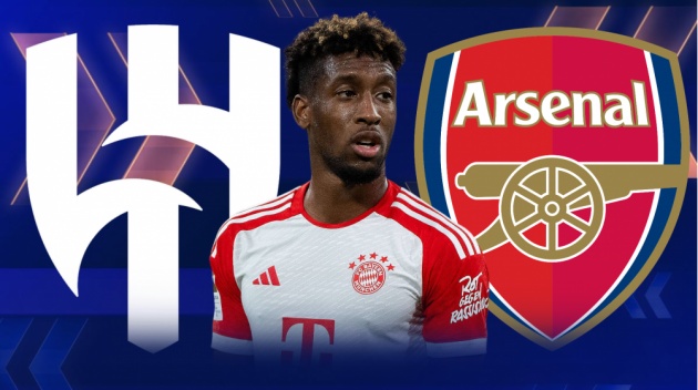 Coman vừa ở rất gần Arsenal.