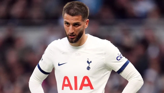 Bentancur trong màu áo Tottenham.