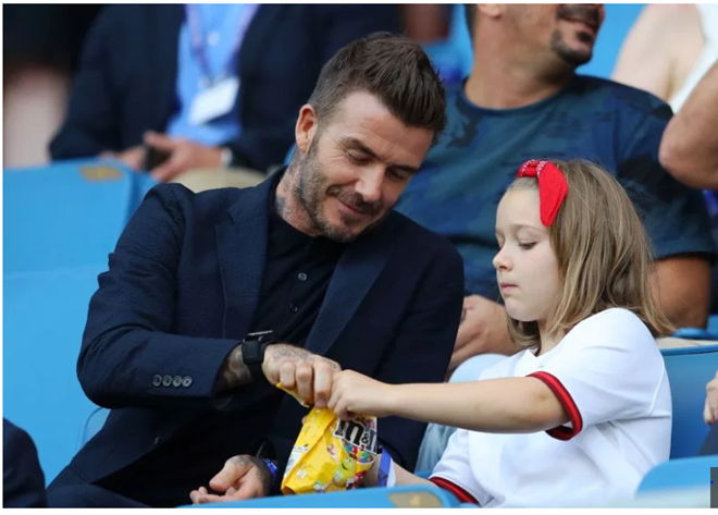 David Beckham cùng con gái cổ vũ Tam Sư nữ tại WC (The Sun) - Bóng Đá