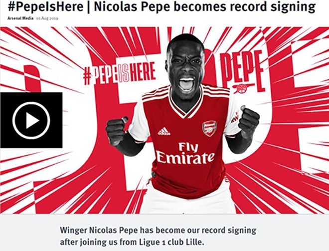 Vì sao Nicolas Pepe chọn Arsenal? - Bóng Đá