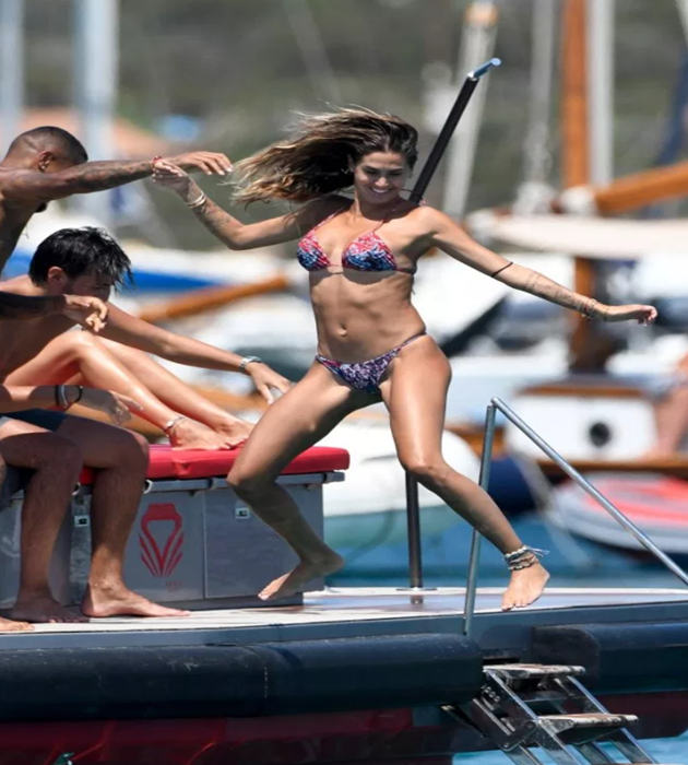 Kevin-Prince Boateng and stunning bikini-clad wife Melissa Satta put split rumours behind them on romantic break in Sardinia - Bóng Đá