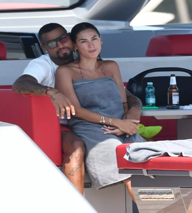 Kevin-Prince Boateng and stunning bikini-clad wife Melissa Satta put split rumours behind them on romantic break in Sardinia - Bóng Đá