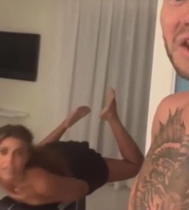 Bendtner posts video of topless girlfriend doing Superman impression on a suitcase as ex-Arsenal flop enjoys Wag Philine’s birthday - Bóng Đá