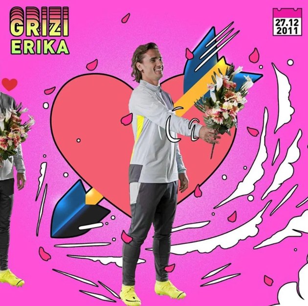 Antoine Griezmann’s life depicted in wacky pictures including meeting wife Erika and winning World Cup - Bóng Đá