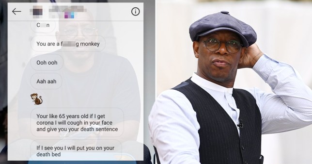 Arsenal legend Ian Wright shares sickening racist messages he’s received on Instagram - Bóng Đá