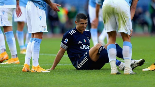 Pirlo confirms Ronaldo ankle injury in Juventus draw against Lazio - Bóng Đá