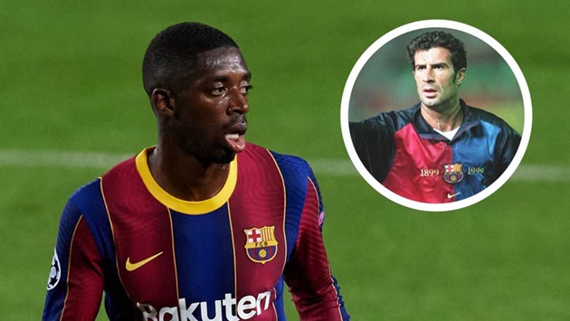 Figo sees shades of himself in Dembele & believes Barcelona winger has ‘enormous potential’ - Bóng Đá