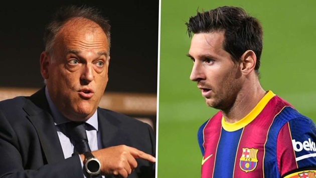 'La Liga is ready for Messi to leave Barca' - President Tebas unfazed after Ronaldo & Neymar departures - Bóng Đá