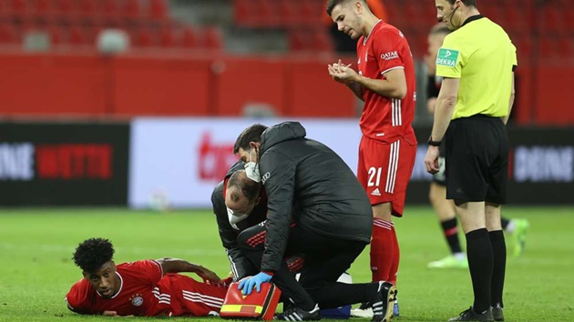 Bayern Munich give Coman injury update after winger limped off against Leverkusen - Bóng Đá