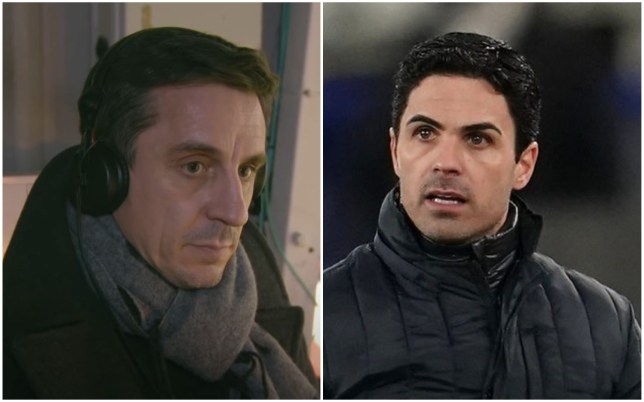 Gary Neville claims Arsenal players are ‘bored’ of Mikel Arteta’s tactics - Bóng Đá