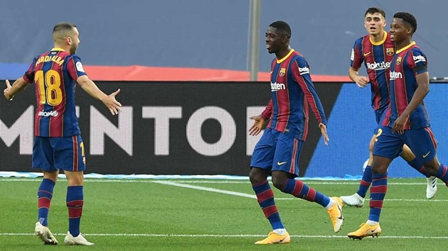 Dembele back in training with Barcelona, Koeman confirms - Bóng Đá