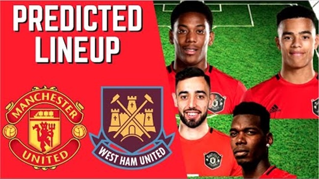 Sử dụng 4-2-3-1, Man United dùng hàng công lạ đấu West Ham