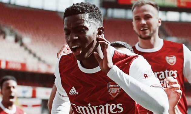 Nketiah có trận đấu kém cỏi trước Everton.