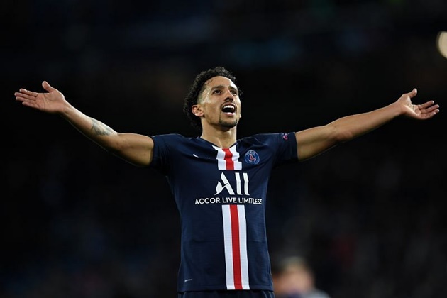 Marquinhos trong màu áo PSG.