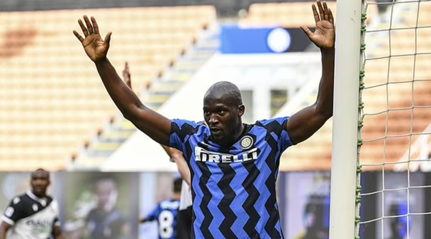 Lukaku trong màu áo Inter Milan.