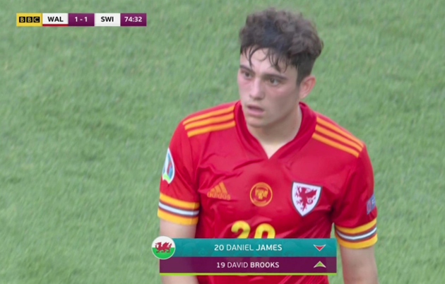 Daniel James shocked after being hauled off seconds after Wales equalise versus Switzerland in Euros opener - Bóng Đá