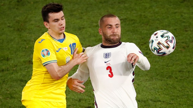 Luke Shaw stars in England thrashing of Ukraine - Bóng Đá