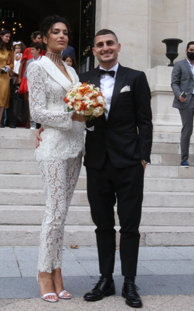 Inside Marco Verratti and model partner Jessica Aidi’s Paris wedding - Bóng Đá