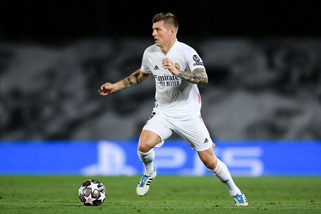 Kroos trong màu áo Real Madrid.
