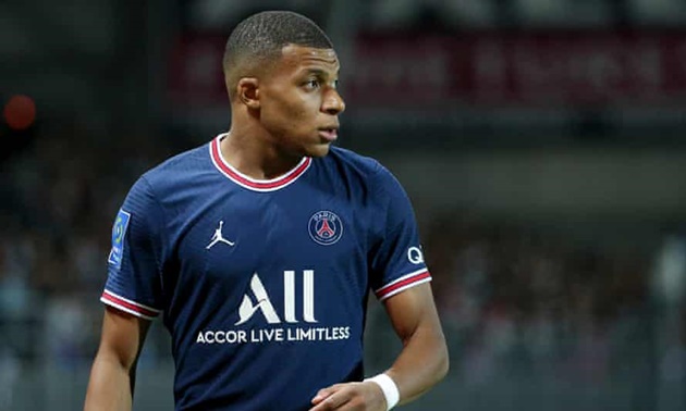 Mbappe trong màu áo PSG.