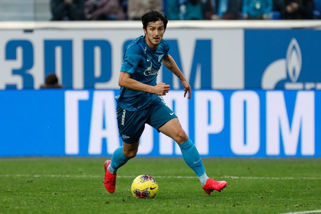 Azmoun trong màu áo Zenit.