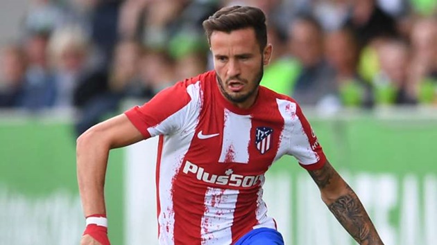 Saul trong màu áo Atletico Madrid.