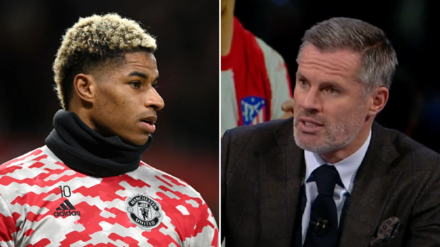 Jamie Carragher says Manchester United need to replace Marcus Rashford after poor Atletico Madrid display - Bóng Đá