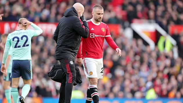 Luke Shaw will miss the next 'two or three weeks' for Manchester United, confirms Ralf Rangnick - Bóng Đá