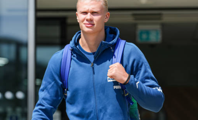 Erling Haaland trains with Man City team-mates  - Bóng Đá