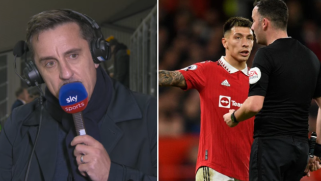 ‘Absolutely fantastic’ – Gary Neville hails Lisandro Martinez after Manchester United’s win over West Ham win - Bóng Đá
