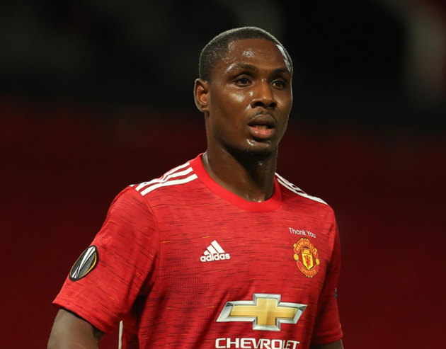 Ighalo trong màu áo Man United.