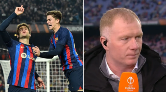 Paul Scholes blames three Manchester United players for Barcelona opener in Europa League thriller - Bóng Đá