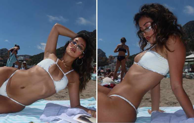 Dele Alli’s stunning girlfriend Cindy Kimberly sizzles on beach - Bóng Đá