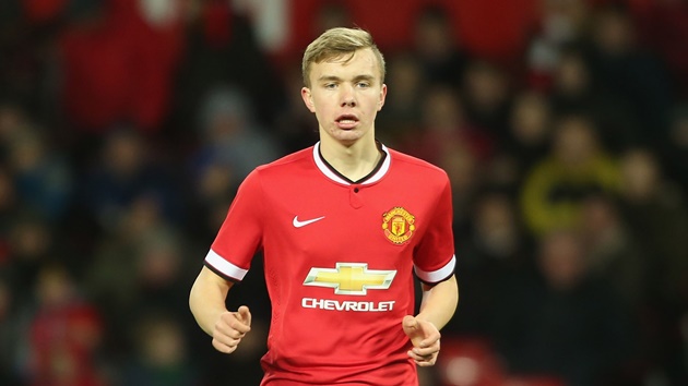 Scott trong màu áo Man United.