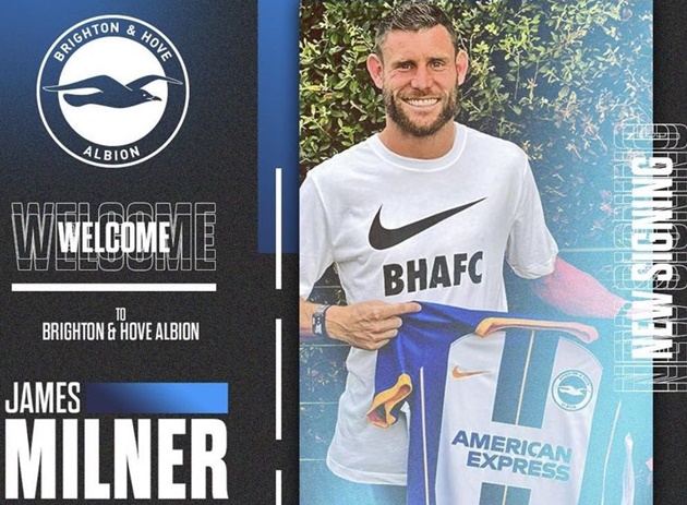 Official, confirmed: James Milner joins Brighton - Bóng Đá