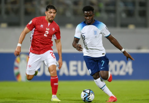 Gareth Southgate allays Bukayo Saka injury fears after England thump Malta in Euro 2024 qualifier - Bóng Đá