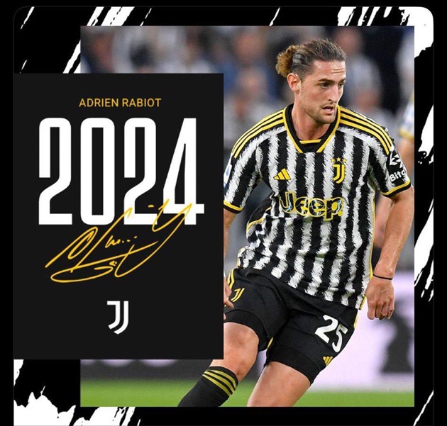 Official, confirmed. Adrien Rabiot stays at Juventus - Bóng Đá