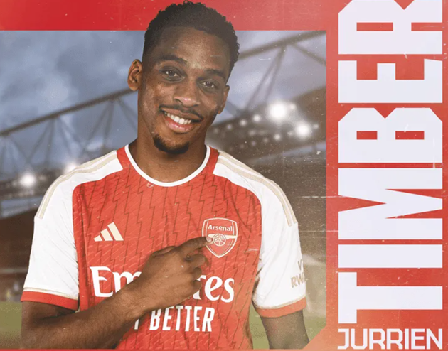 𝐎𝐅𝐅𝐈𝐂𝐈𝐀𝐋! Jurrien Timber joins Arsenal on €40m deal - Bóng Đá