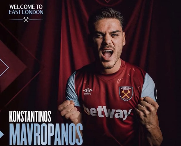 West Ham United sign Greece international Konstantinos Mavropanos - Bóng Đá