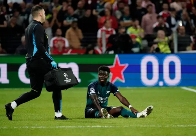 Arsenal boss Mikel Arteta provides Bukayo Saka injury update - Bóng Đá