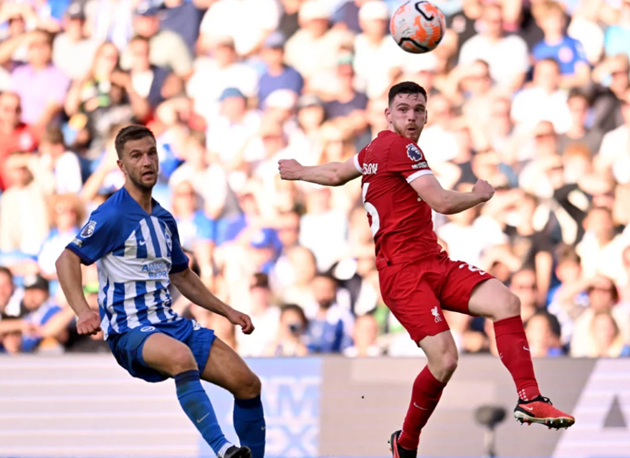 Pundit simply couldn’t believe what £8m Liverpool player did vs Brighton today (Robertson) - Bóng Đá