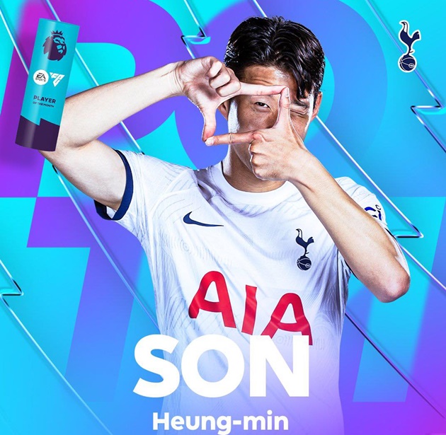 Son Heung-min: Premier League Player of the Month 9 - Bóng Đá