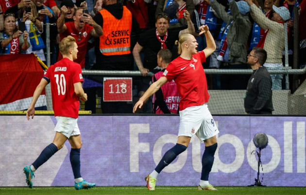 Odegaard và Haaland.