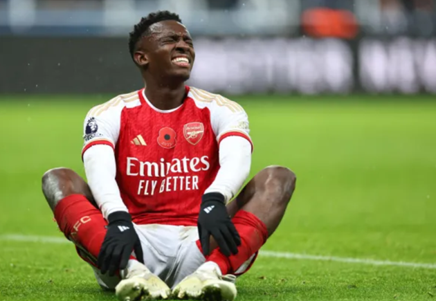 Arsenal suffer Eddie Nketiah injury blow ahead of Champions League clash against Sevilla - Bóng Đá